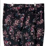 Bandolino Amy Black Pink Floral High Rise Slim Fit Jeans Women's Plus Size 18 Photo 5