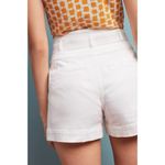 Anthropologie Pilcro • Anthro Belted Palazzo Shorts high rise white stretch denim tie waist Photo 10