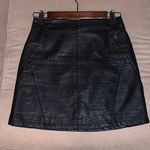 H&M Black Leather Skirt Photo 0