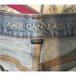 American Eagle  Women's 90’s Skinny, Distressed, Light Wash Jeans, 4 Short Photo 5