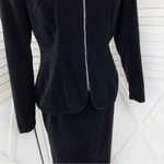 Vintage Althuser 80s Velvet Jacket Skirt‎ Set Eveningwear Black 4 Black Photo 5