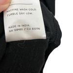 Pact Relaxed Slub Shirt Organic Cotton Top 3/4 Sleeves Black Womens Size S Photo 6