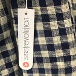 Nordstrom Sisstr Revolution Navy Blue Checkin Along Woven Jacket Shacket Photo 5