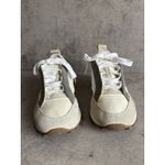 Brunello Cucinelli Auth  Cream Tan Suede W/microbeads Low Top Sneakers EU37.5 US7 Photo 2