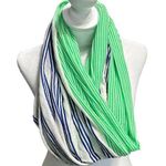 Gap  lightweight infinity scarf blue, white and green Photo 0