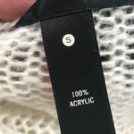 AQUA  cardigan size small black/white/gently used Photo 8