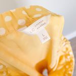 LC Lauren Conrad Yellow Satin Polka Dot Midi Skirt Photo 3