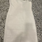 BCBGMAXAZRIA New White Sparkle Bodycon Dress Photo 0