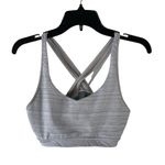 Athleta Women's Size M Jacquard Transcendence Bra Slate Grey Photo 3
