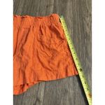 A New Day women's Orange linen blend shorts size small 3" inseam elastic waist Photo 4
