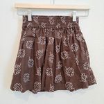 Faithfull the Brand Faithful the brand Anthropologie Eva brown floral shorts paper bag style size 2 Photo 1