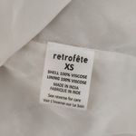 Retrofete Gabrielle Robe Dress in White Sequins Size XS Long Sleeve Blet Photo 11