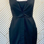 Adam Lippes Sheath‎ Dress Straight Sleeveless Pencil Wool Cashmere Black Size 0 Photo 0
