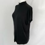 ZARA Mock Neck Dolman Short Sleeve Top Black Size Small Photo 5