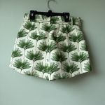 ZARA PRINTED SHORTS GREEN CREAM TROPICAL Small Photo 2