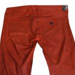 Guess Faux Suede Red Distressed Jegging Pants 31 Photo 2