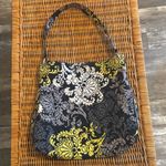 Vera Bradley  Black and Yellow Floral Shoulder Bag Photo 0