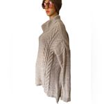Old Navy  Plus Size Cream White Cable Knit Long Sleeve Casual Turtleneck Sweater Photo 2