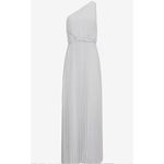 EXPRESS [] Oyster Mushroom Twist Front Pleated One-Shoulder Maxi Dress NWT Sz XL Photo 11