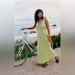 Rhythm Mila Ruffle Maxi Dress in Matcha Green Size L Photo 4