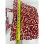 Longaberger Homestead Red Bandana Travel Bag Tote 8 x 12” Purse Paisley Photo 7