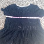 ZARA  trafaluc women’s small black lace‎ peplum blouse Photo 3