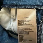 L'Agence Blue High-Waisted Jean Shorts with Tie Belt Photo 8