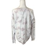 Athleta  Sundown Tie Dye Sweatshirt Lavender Med Tall Crewneck Organic Cotton Photo 5