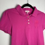 Juicy Couture Vintage Puff Sleeve Polo Pink Logo Size M Y2K Photo 0