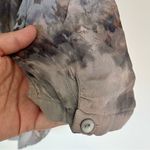 Young Fabulous and Broke Hayes Multicolor Tie Dyed Henley Long Sleeve Blouse - M Photo 5