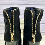 Juicy Couture  Ankle Boots Chunky Block Suede Womens Lupia Black Size 8 Photo 10