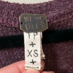 We The Free Free People- Long Sleeve Waffle Knit Flowy Over sized Plum Shirt - XS Photo 1