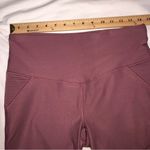 vogo athletica Moto Style Cropped Leggings Size Large Mauve Rose Yoga Activewear Photo 3