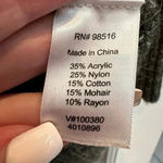 Coldwater Creek  Angora Mohair Blend Cardigan Sweater Beaded Size Large 14 / 16 Photo 11