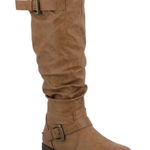 Journee Collection Journee Tan Knee-High Boots Photo 0