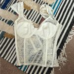 Edikted  small white corset top Photo 0