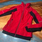 Lole  Full zip jacket size small red black pink full zip Thumbholes Photo 0