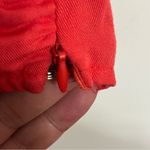 Urban Outfitters NWT Red Faux Wrap Puff Sleeve V-Neck Crop Top Size Small Photo 6