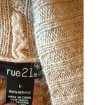 Rue 21 Women's Light Pink Knit Open Front Cardigan Sweater Size Large Photo 3