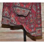 Cato Chiffon Blouse in Burgundy Print Crochet Detail Top Size 18W 20W Tunic Photo 6