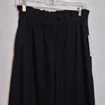 Uniqlo Navy Blue High waisted Gathered Wide Leg Pants Casual Simple Size M Photo 1