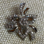 Beautiful Rhinestone pin Silver Photo 0