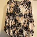 Bar III 🩶 BLACK TIE DYE Wet N Wild Romper Swim Cover-up Size XL Photo 10