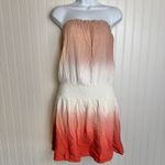 Aakaa  NWT ombre strapless smocked waist dress size medium K15 Photo 1