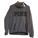 PINK - Victoria's Secret VS PiNK mock neck sweatshirt with zip up pockets with thumb keyhole sleeves‎ Photo 0