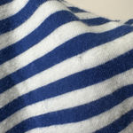 AYR  The French Fry T-Shirt Womens L Blue White Striped Long Sleeve Top Nautical Photo 4