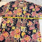 Cherokee Vintage Floral Paisley Button Front Blouse Women’s Size Medium USA Photo 3