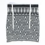 Intermix Exclusive For Black White Print Pattern Stretch Knit Mini Skirt Small Photo 0