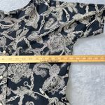 Vtg. Dress to Kill Rayon Maxi Dress Paisley Chain Print Pockets Pearls Buttons Black Size XL Photo 8