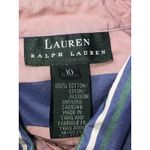 Ralph Lauren  Women's pink,blue, green stripe long sleeve button down Size‎ 10 Photo 4